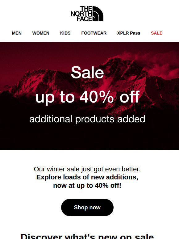 NEW products on sale—up to 40% off! ✨