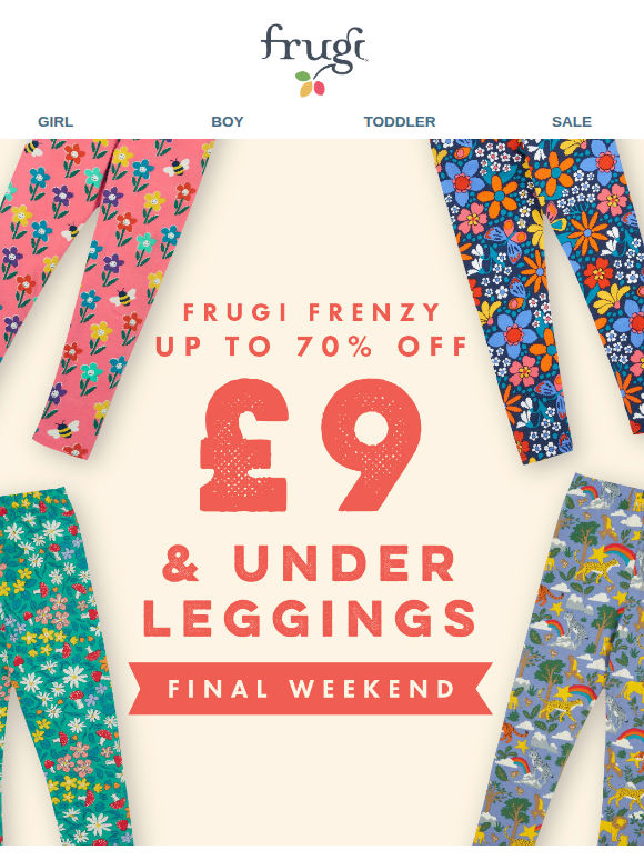 £9 & UNDER LEGGINGS!