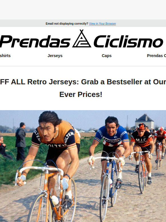 20% Off Retro Jerseys Continues on All Our Bestsellers: Molteni, La Vie Claire & More!