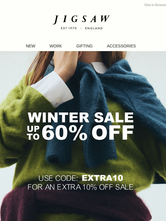 A January treat - 10% extra off sale