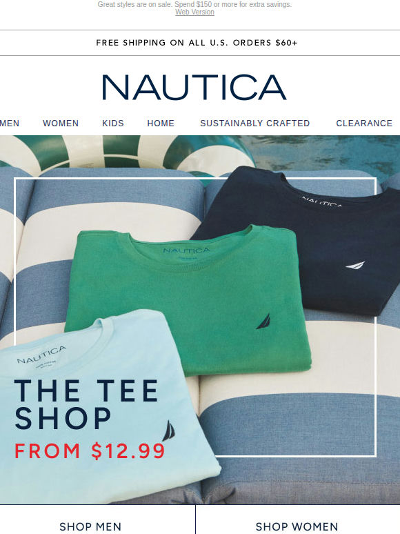 $12.99 Tees + Extra 20% off inside!