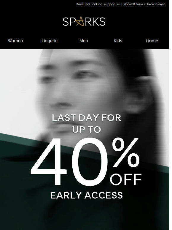 Ends today: your up to 40% off early access 🚨