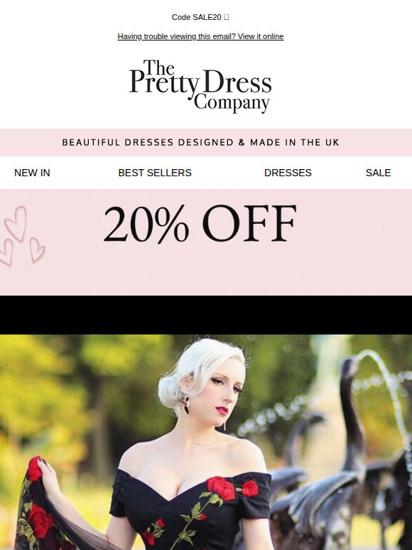 20% Off Date Night Dresses continues 🌹♥️