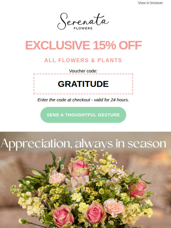 🧡 Appreciation has no deadline