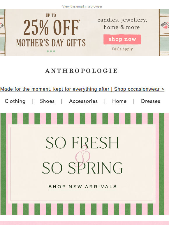 spring looks are defrosting…