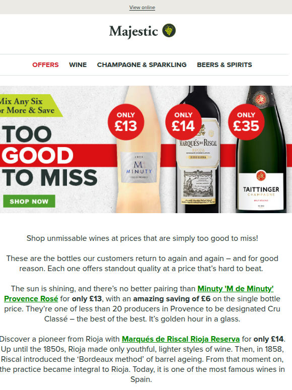 Too Good To Miss: NEW offers on top brands