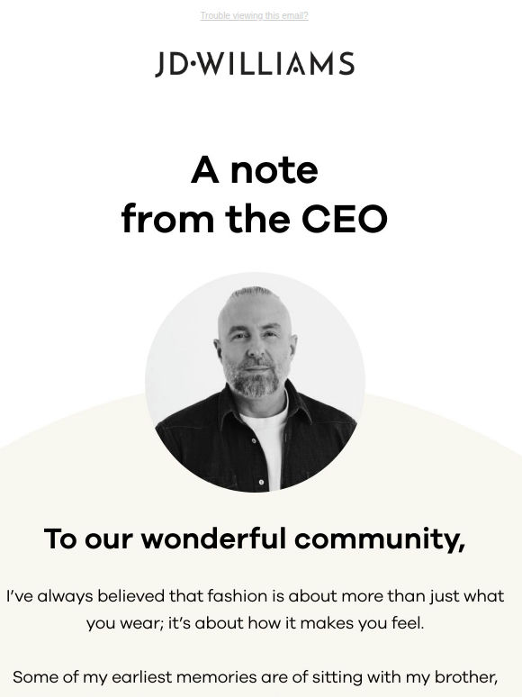 A personal note from our CEO
