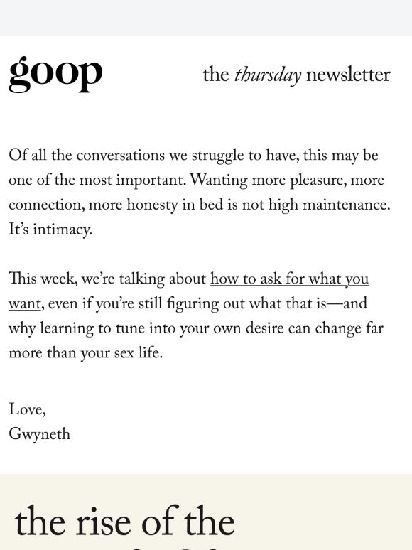 the Thursday newsletter