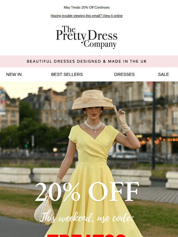 20% OFF with code TREAT20