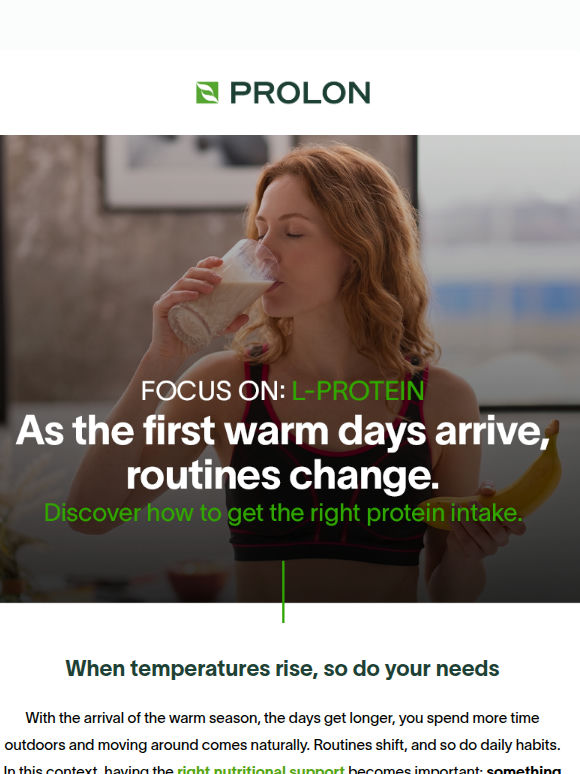L-Protein: your warm-weather ally ☀️