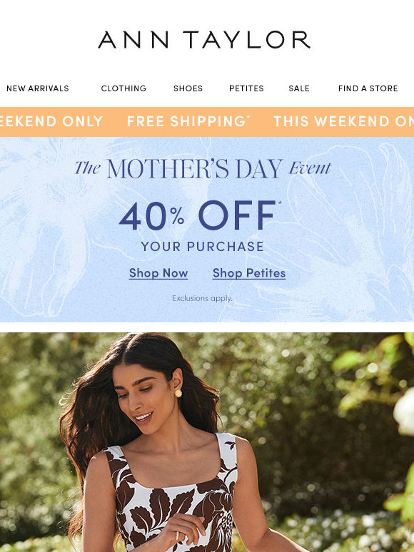 Enjoy Free Shipping + 40% Off Your Purchase!