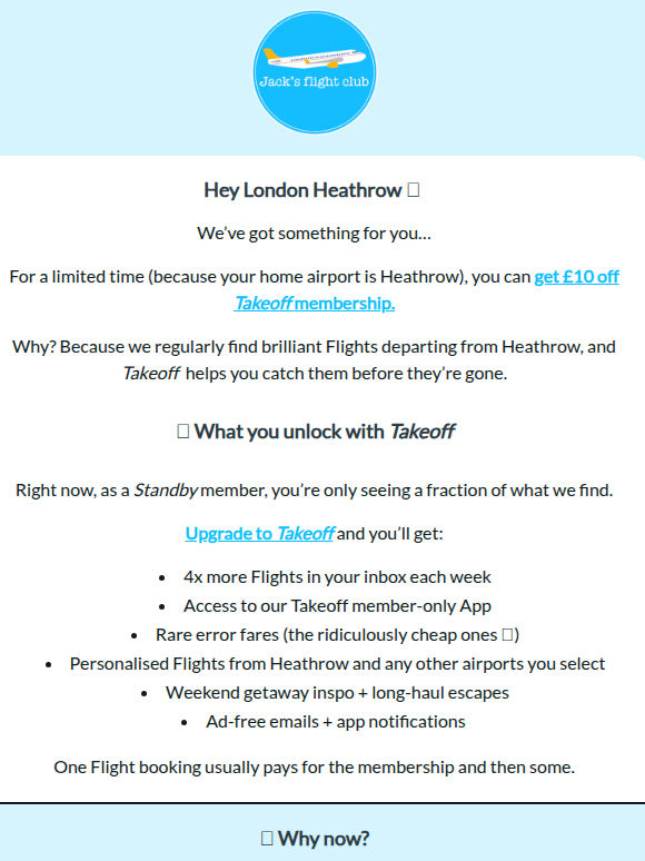 London Heathrow members: £10 off Takeoff ✈️ (limited-time) 