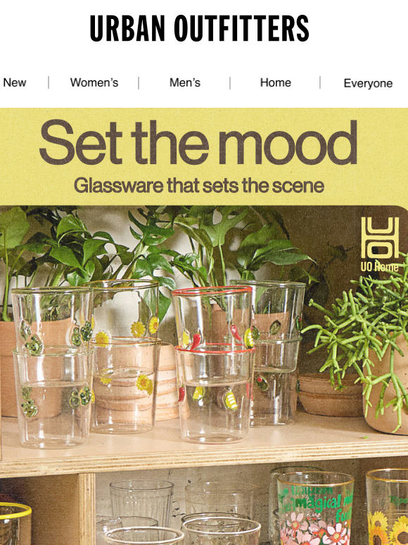 Glassware that SETS the scene
