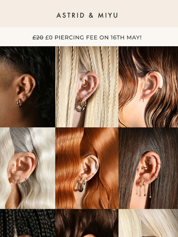 Piercings on us!