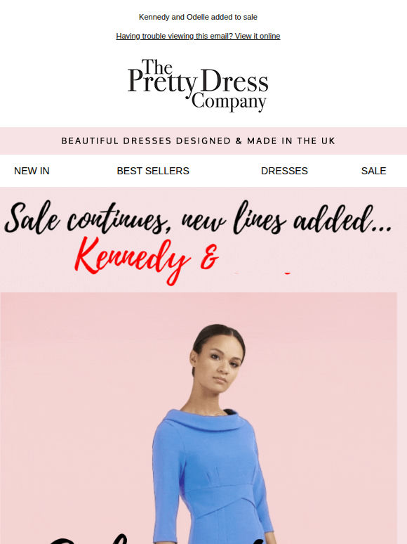 Sale continues – New Lines Added – Kennedy & Odelle