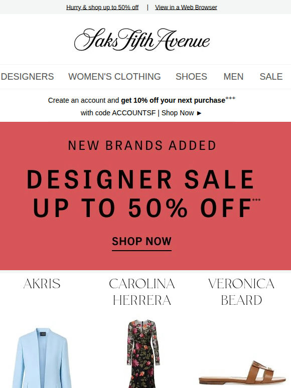 Akris, Carolina Herrera, Veronica Beard & more just joined the sale
