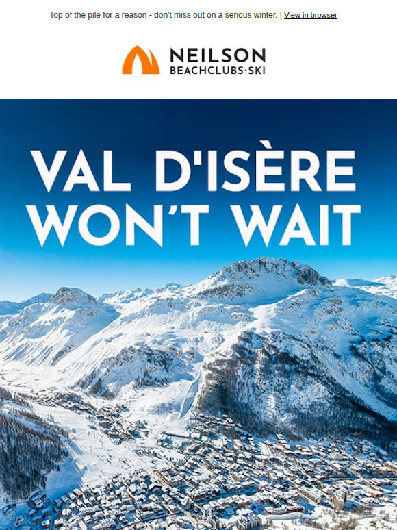 The rush for Val d'Isère has started