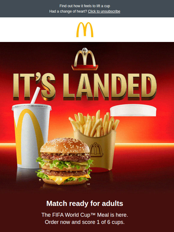 Get match ready with the FIFA World Cup™ Meal