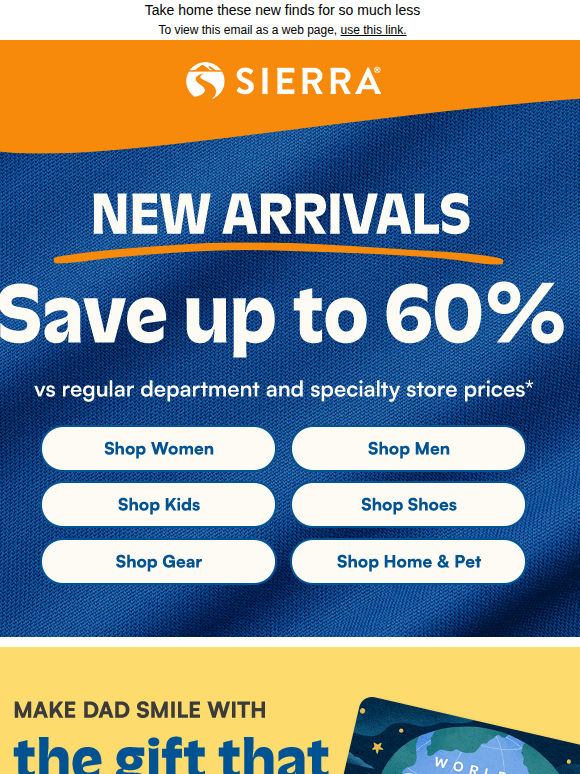 New arrivals: Save up to 60%​*