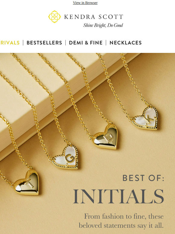 Initial Jewelry for Y-O-U