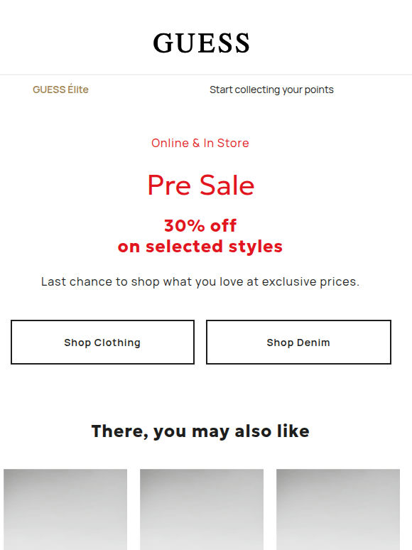 Presale: 30% off just for a few days