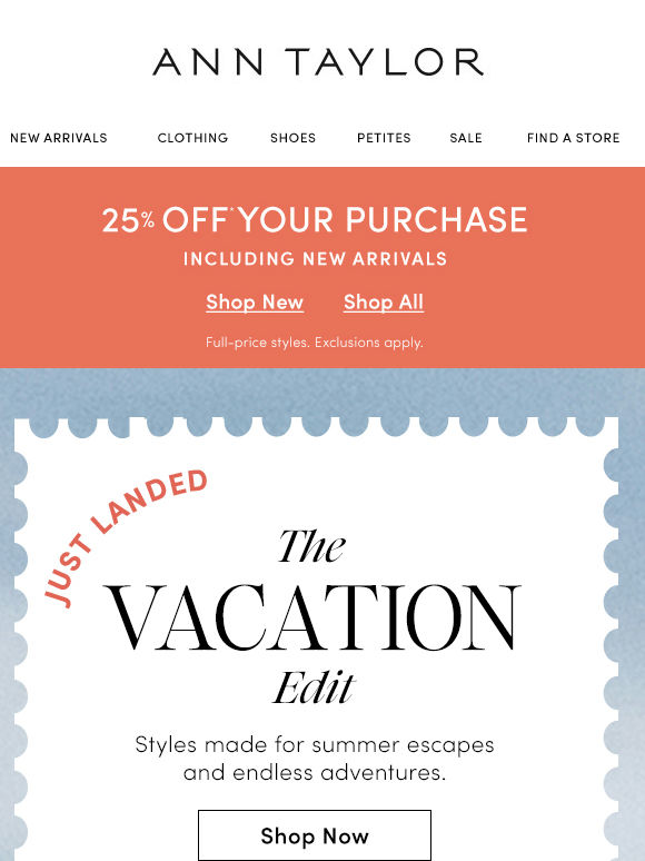 Just Landed: The Vacation Edit ✈️
