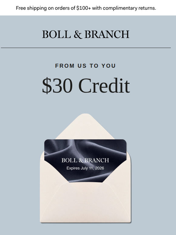  👀 Your $30 credit is about to expire