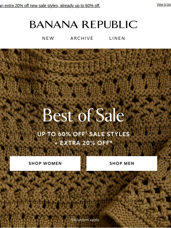 Our Best of Sale event is here