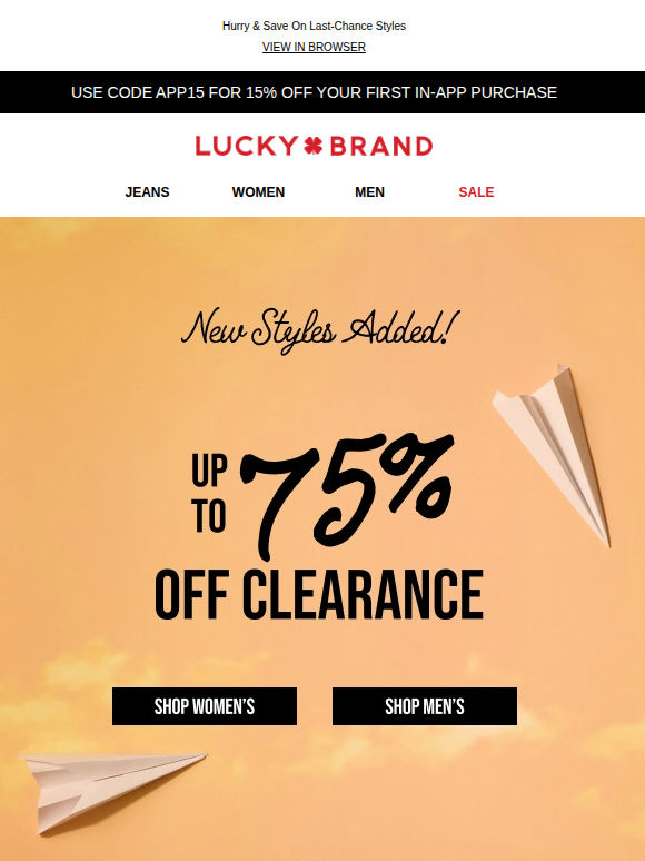 SALE ALERT! Up To 75% Off Clearance Styles