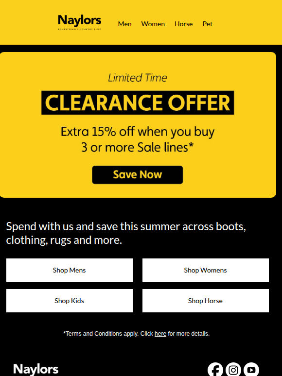 Extra 15% OFF