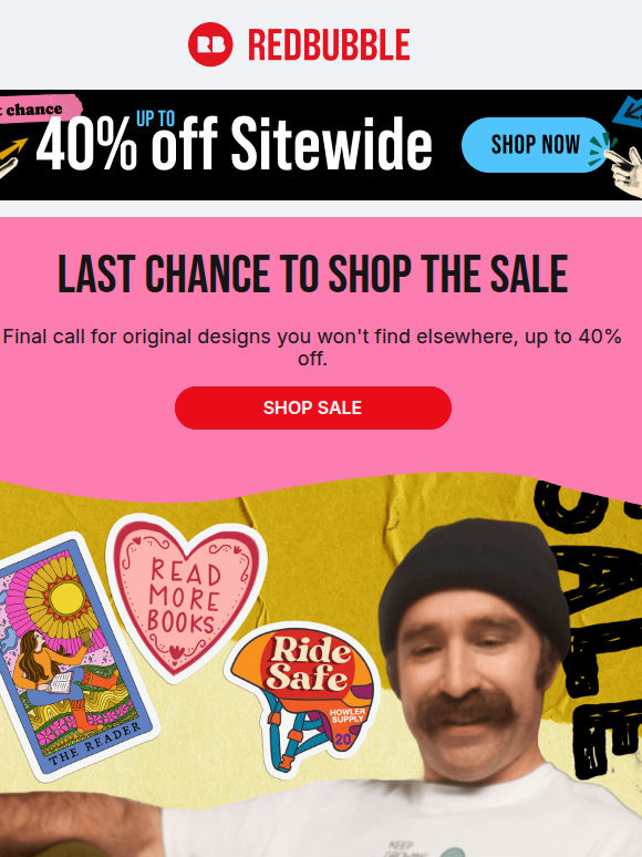 Last Day: Up to 40% off Sitewide 🛍️