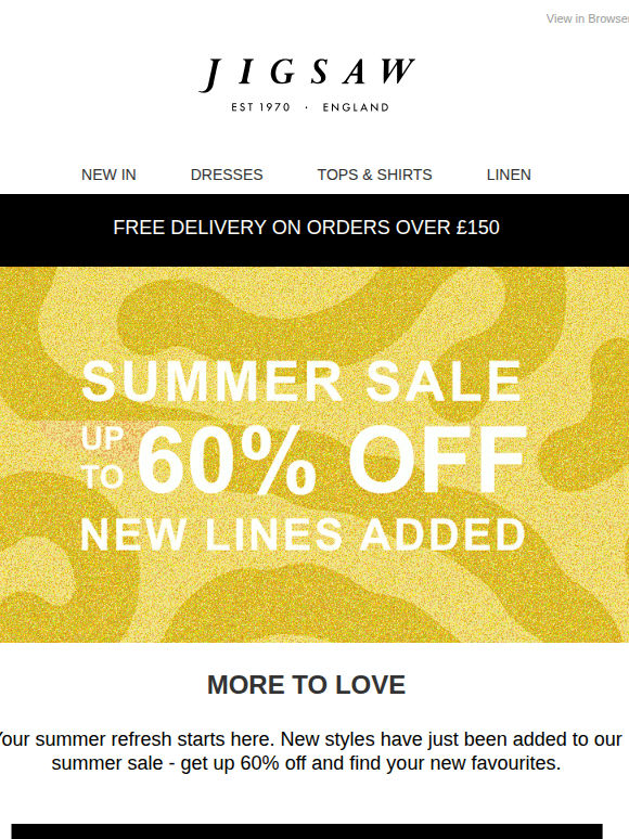 New Lines Added | Summer Sale