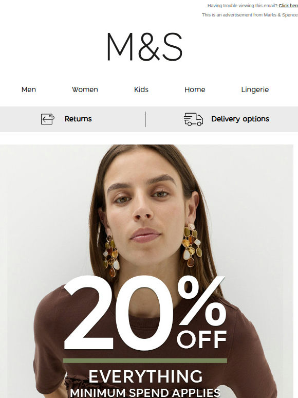 Your 20% offer is still available
