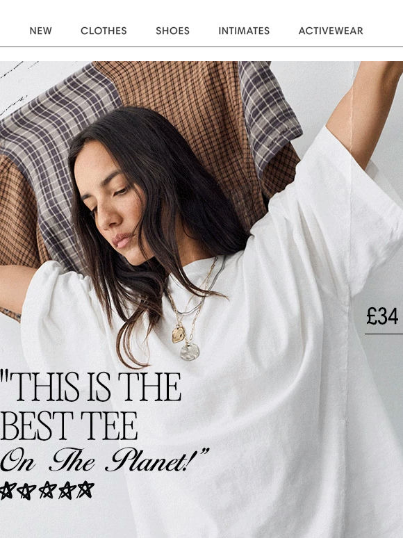 This perfect tee is only £34…