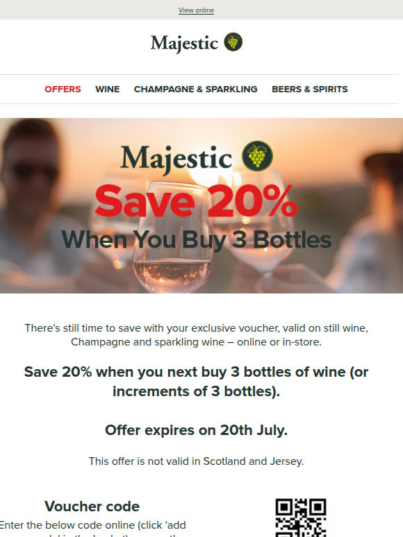 Don't forget your 20% discount voucher