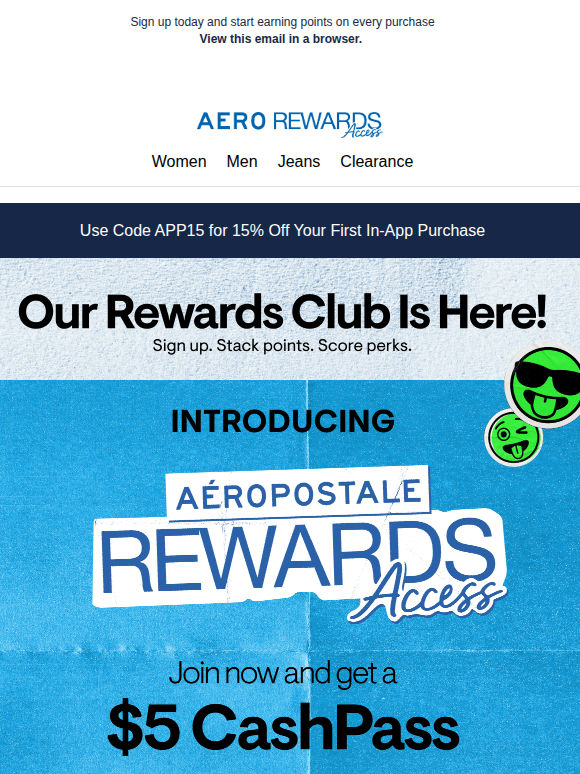 Get A $5 CashPass For Joining Aero Rewards