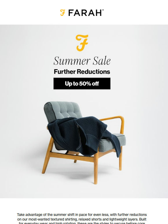 The sale just evolved | Further Reductions