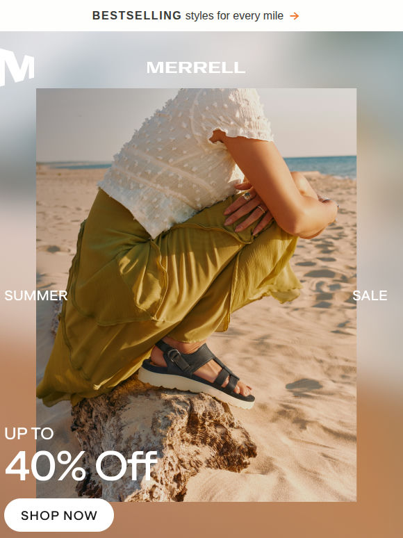 Up to 40% off—The Summer Sale is still in full swing