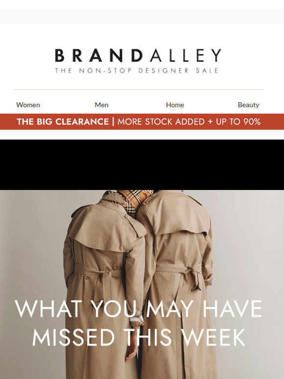 Up to 70% off Brands incl. Burberry, Longchamp, New Balance & more