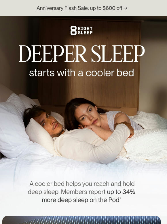 Deeper sleep starts with a cooler bed*