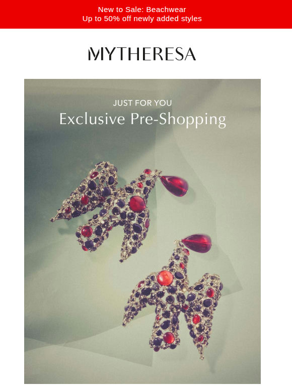 Exclusive pre-shopping: Saint Laurent, Valentino, Dolce&Gabbana