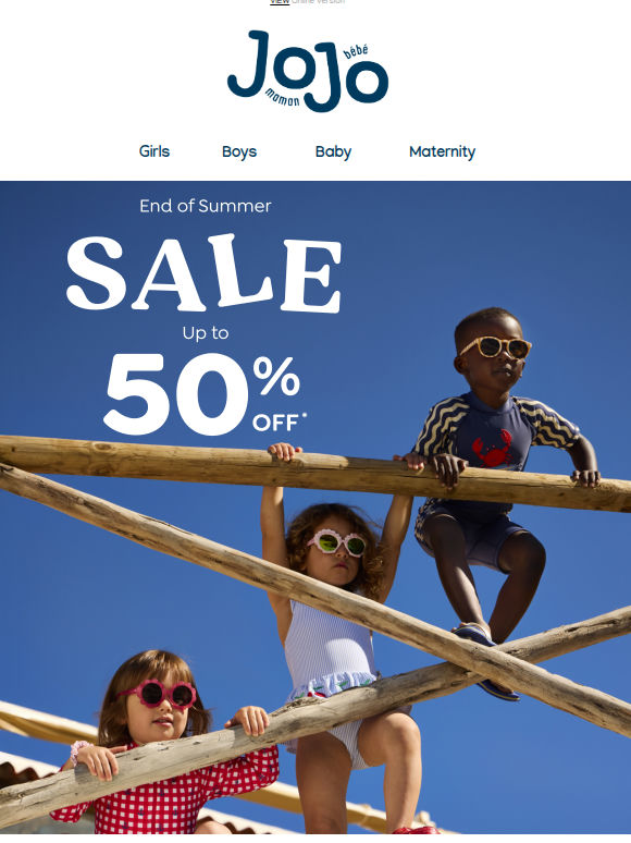 Up to 50% OFF: styles they'll actually wear