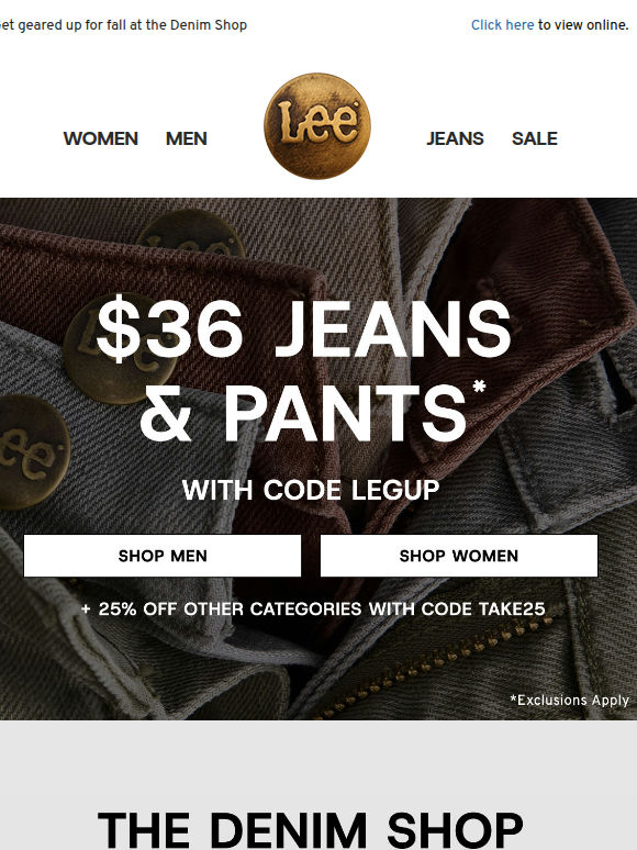 $36 Denim, your fit