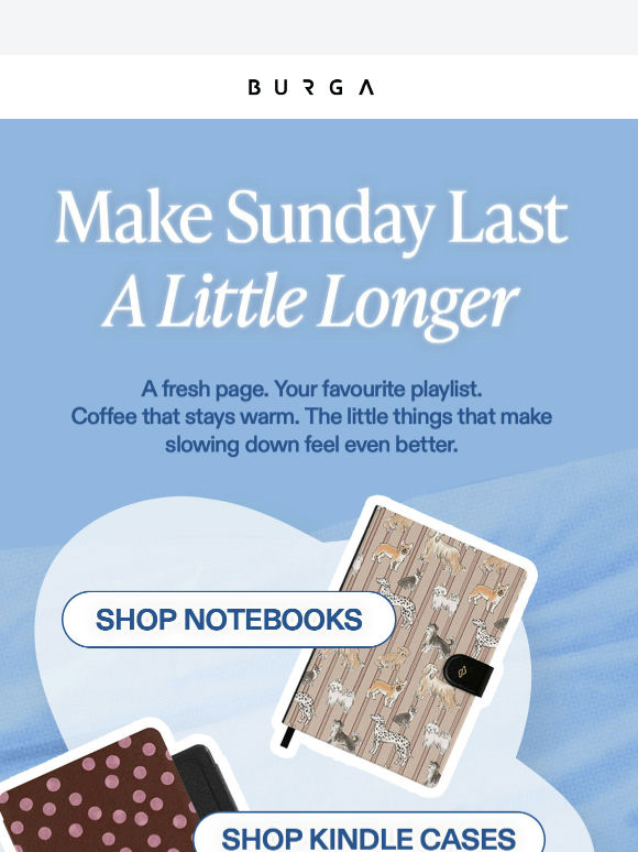 accessories for slow Sundays
