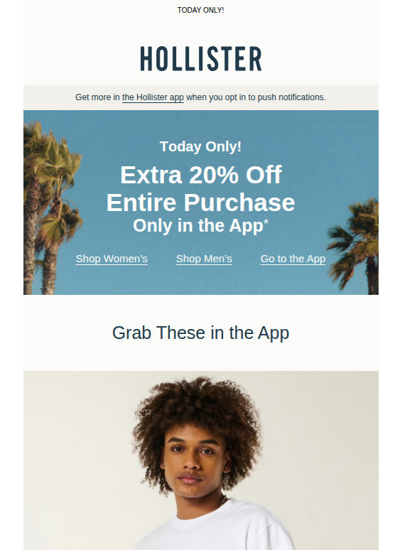 Get extra 20% off in the app* 📱