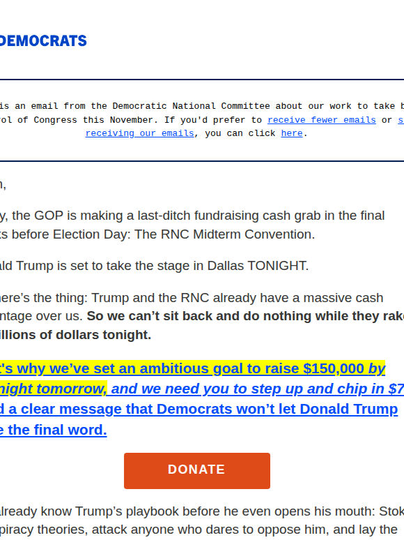 Don’t let Donald Trump have the final word tonight