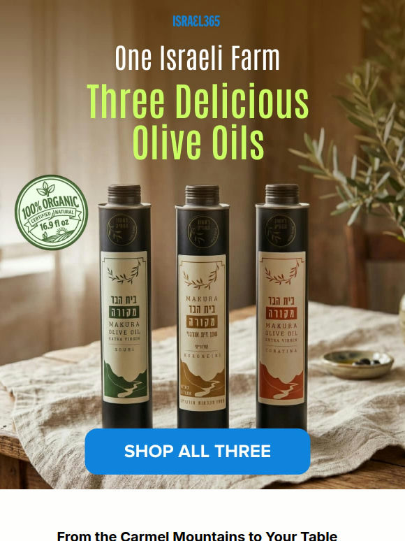 Israeli olive oil is not just olive oil...