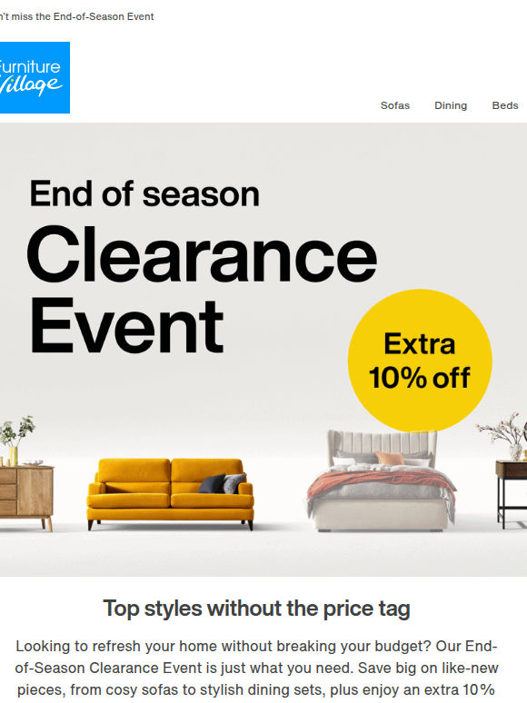 💛 Save an extra 10% off all Clearance!