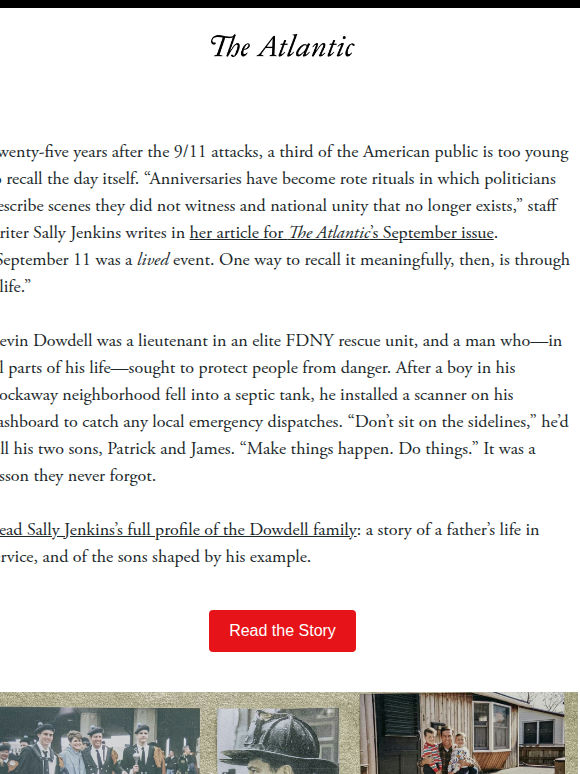 Kevin Dowdell’s boys, 25 years after 9/11