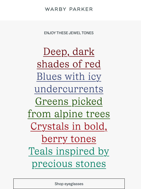Let’s talk about jewel tones